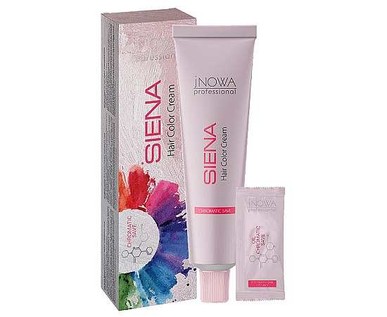 Изображение  jNOWA Professional Siena Chromatic Save Hair Color Cream 90 ml, 4/74, Volume (ml, g): 90, Color No.: 4/74