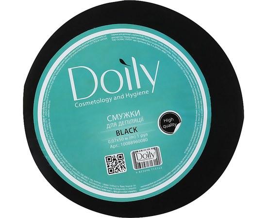 Изображение  Depilatory strips in a roll Doily, 0.07x50m, black