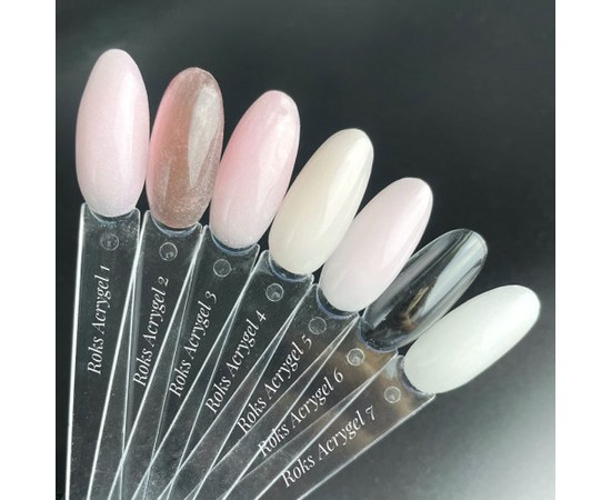 Изображение 2 Акрил гель для ногтей Roks Acryl gel 15 мл, № 1, Объем (мл, г): 15, Вариант: 001