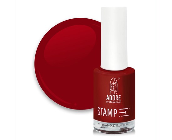 Изображение  Lacquer for stamping ADORE prof. №05 7.5 ml - poppy, Color No.: 5