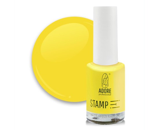 Изображение  Lacquer for stamping ADORE prof. №06 7.5 ml - lemon, Color No.: 6