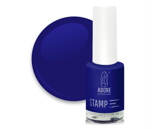 Изображение  Lacquer for stamping ADORE prof. №08 7.5 ml - indigo, Color No.: 8