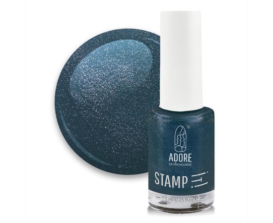 Изображение  Lacquer for stamping ADORE prof. №12 7.5 ml - azure, Color No.: 12
