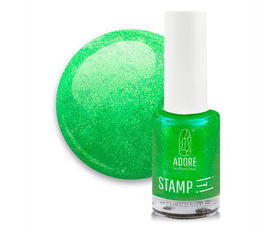 Изображение  Lacquer for stamping ADORE prof. №14 7.5 ml - mint, Color No.: 14