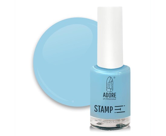 Изображение  Lacquer for stamping ADORE prof. №17 7.5 ml - baby blue, Color No.: 17