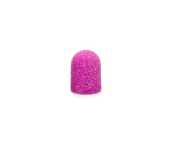 Зображення  Наждаковий ковпачок для манікюру рожевий 80 грит 1 шт, 13 мм