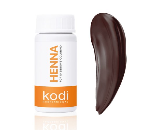 Зображення  Хна Kodi для фарбування брів Dark Chocolate (темний шоколад), 10г