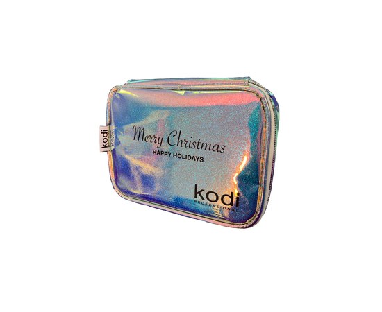 Изображение  Cosmetic bag Kodi "Merry Christmas" nylon, zip, holographic
