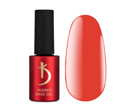Изображение  Color base coat for nails KodiColor base gel, Bright Red, 7 ml, Volume (ml, g): 7, Color No.: Bright Red