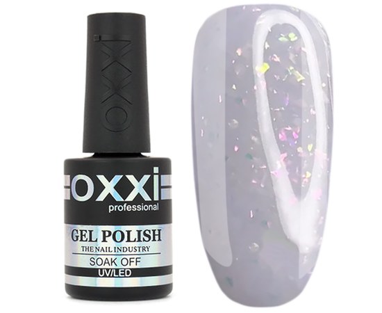 Изображение  Camouflage base for gel polish OXXI Sharm Base No. 3, milky with shimmer, 10 ml, Volume (ml, g): 10, Color No.: 3