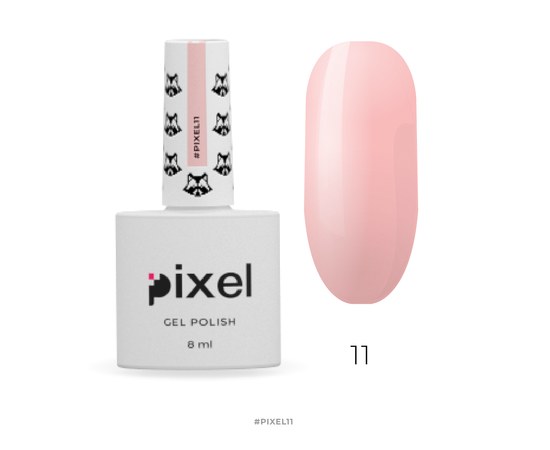 Изображение  Pixel No. 011 Gel Polish (Strawberry Ice Cream), 8 ml, Volume (ml, g): 8, Color No.: 11