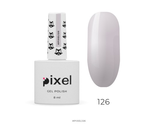Изображение  Gel polish Pixel №126 (muted lavender), 8 ml, Volume (ml, g): 8, Color No.: 126