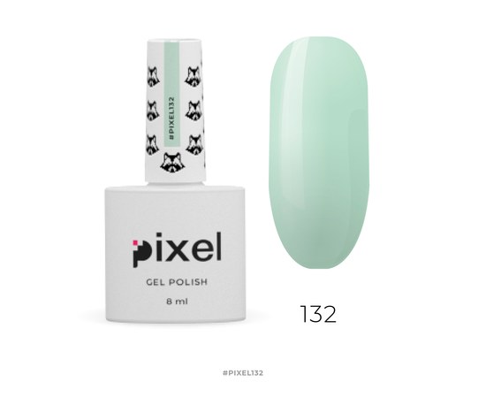 Изображение  Gel Polish Pixel No. 132 (pastel mint), 8 ml, Volume (ml, g): 8, Color No.: 132