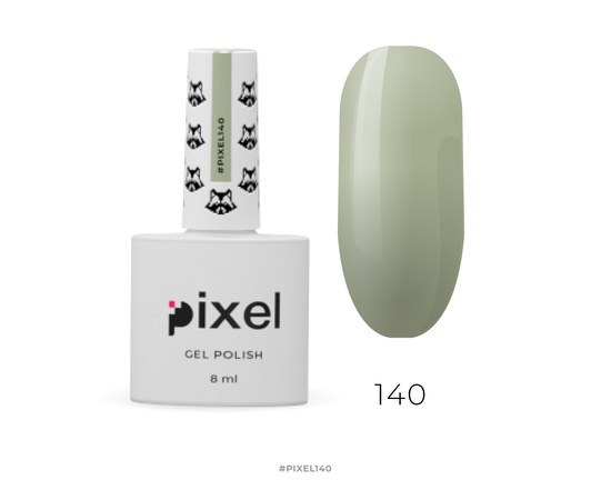 Изображение  Gel polish Pixel №140 (khaki), 8 ml, Volume (ml, g): 8, Color No.: 140