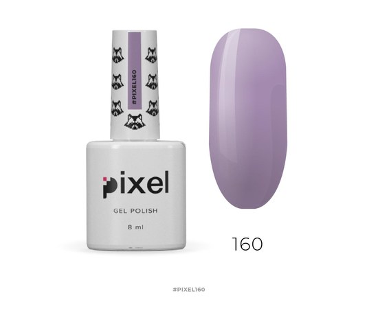 Изображение  Gel polish Pixel №160 (purple), 8 ml, Volume (ml, g): 8, Color No.: 160