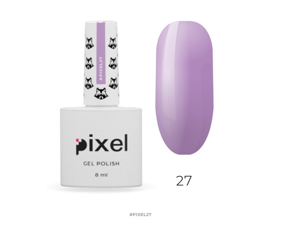 Изображение  Gel Polish Pixel No. 027 (lilac-purple), 8 ml, Volume (ml, g): 8, Color No.: 27