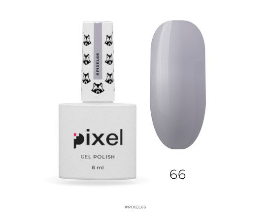 Изображение  Gel polish Pixel №066 (grayish-beige), 8 ml, Volume (ml, g): 8, Color No.: 66