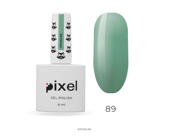 Изображение  Gel polish Pixel №089 (muted green), 8 ml, Volume (ml, g): 8, Color No.: 89
