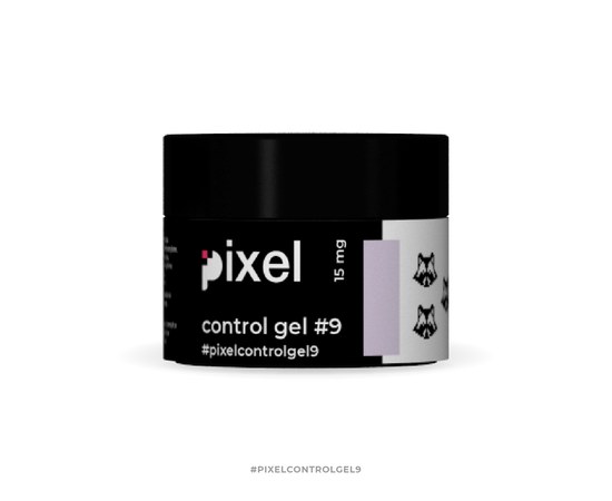 Зображення  Гель для нарощування Pixel Control Gel №09 (світло-фіолетовий), 15 мл
