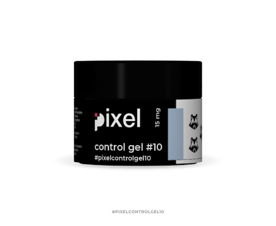 Изображение  Гель для наращивания Pixel Control Gel №010 (светло-голубой), 15 мл