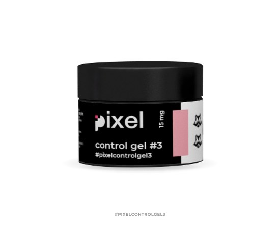 Зображення  Гель для нарощування Pixel Control Gel №03 (ніжно-рожевий), 15 мл