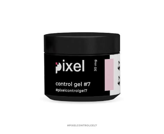 Зображення  Гель для нарощування Pixel Control Gel №07 (тілесно-рожевий), 30 мл