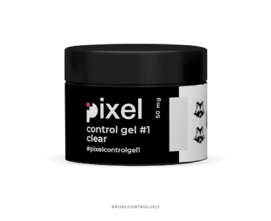 Зображення  Гель для нарощування Pixel Control Gel Clear №01 (прозорий), 50 мл