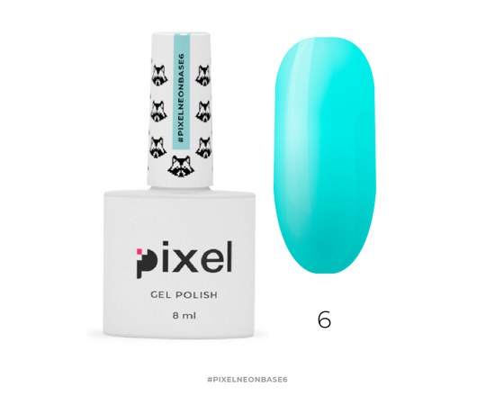 Изображение  Neon base Pixel Neon Base №06 (turquoise), 8 ml, Volume (ml, g): 8, Color No.: 6