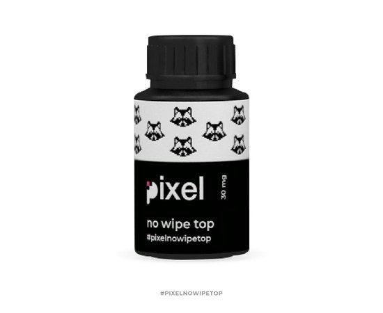 Изображение  Top Pixel Top No Wipe - fixer for gel polish without a sticky layer, 30 ml, Volume (ml, g): 30