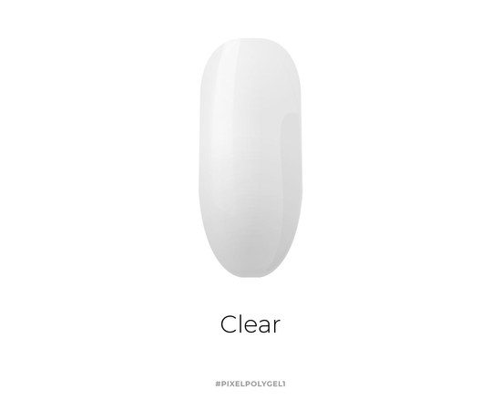 Изображение 2 Полигель Pixel Poly Gel Clear №1 (прозрачный), 15 мл, Объем (мл, г): 15, Вариант: 01