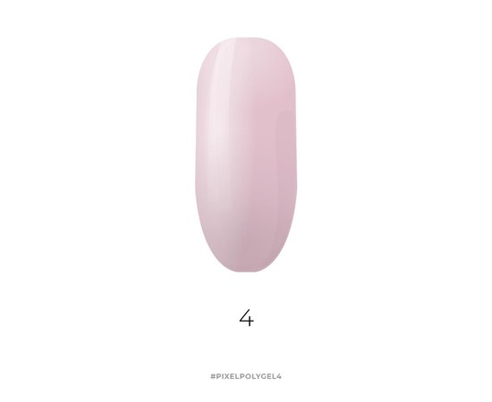 Изображение 2 Полигель Pixel Poly Gel №4 (нежно-розовый), 15 мл, Объем (мл, г): 15, Вариант: 04