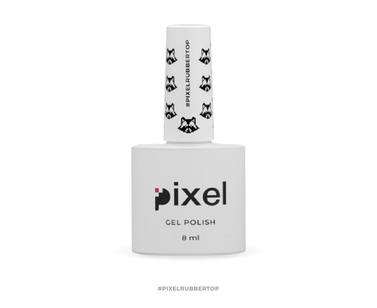 Изображение  Top Pixel Rubber Top - rubber fixer for gel polish, 8 ml, Volume (ml, g): 8
