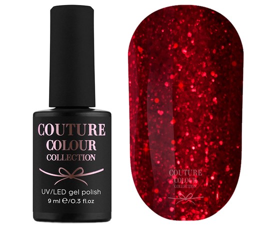 Изображение  Gel polish Couture Color 071 cherry with sparkles 9 ml, Color No.: 71
