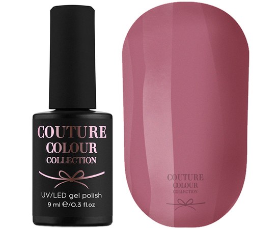 Зображення  Гель-лак Couture Colour №023 напівпрозорий димчасто-рожевий, 9 мл, Цвет №: 023
