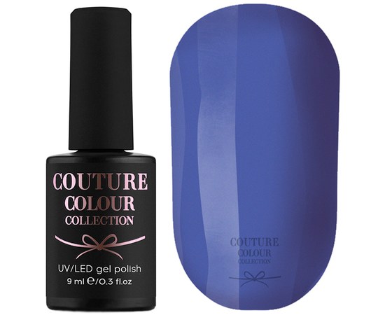Изображение  Гель-лак Couture Colour 057 темно-голубой, 9 мл, Цвет №: 057