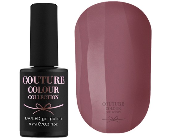 Изображение  Гель-лак Couture Colour 085 темный розовый шоколад, 9 мл, Цвет №: 085