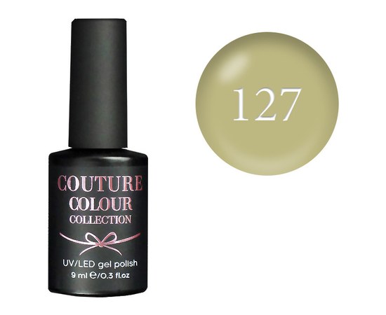 Изображение  Гель-лак Couture Colour 127 светло-оливковый, 9 мл, Цвет №: 127
