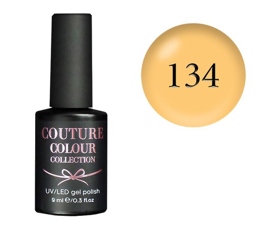 Изображение  Gel polish Couture Color 134 yellow, 9 ml, Color No.: 134