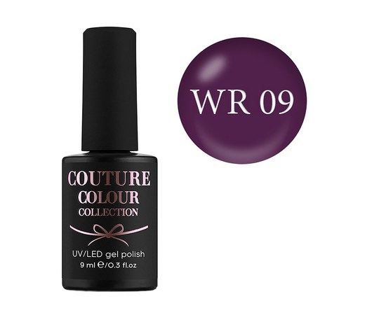 Изображение  Gel polish COUTURE Color WINTER ROSEATE WR09 plum in chocolate, 9 ml, Volume (ml, g): 9, Color No.: WR09