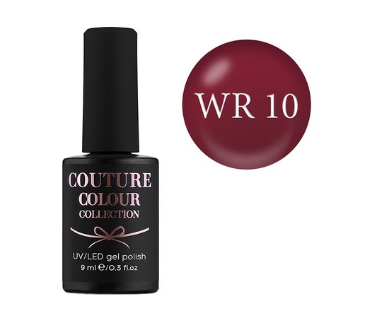 Изображение  Gel polish COUTURE Color WINTER ROSEATE WR10 terracotta burgundy, 9 ml, Volume (ml, g): 9, Color No.: WR10