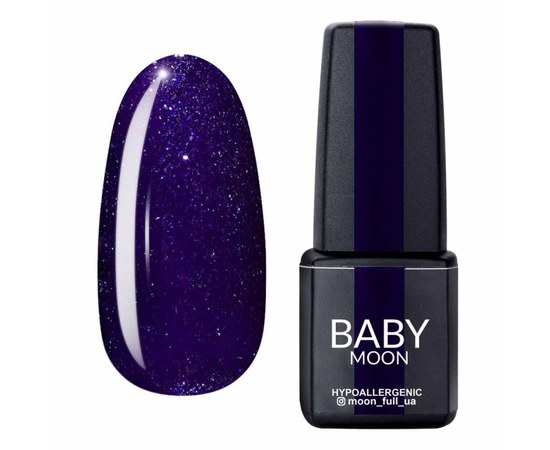 Зображення  Гель лак BABY Moon Dance Diamond №009 фіолетовий із сріблястим шиммером, 6 мл, Об'єм (мл, г): 6, Цвет №: 009