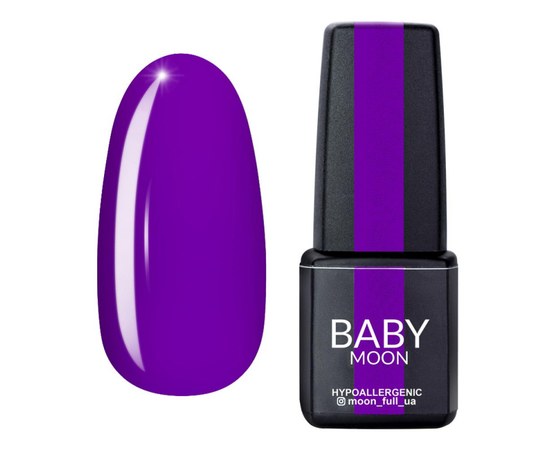 Изображение  Gel polish BABY Moon Lilac Train No. 012 bright purple, 6 ml, Volume (ml, g): 6, Color No.: 12