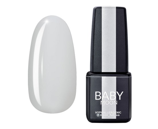 Изображение  Gel polish BABY Moon Midnight No. 002 white translucent, 6 ml, Volume (ml, g): 6, Color No.: 2