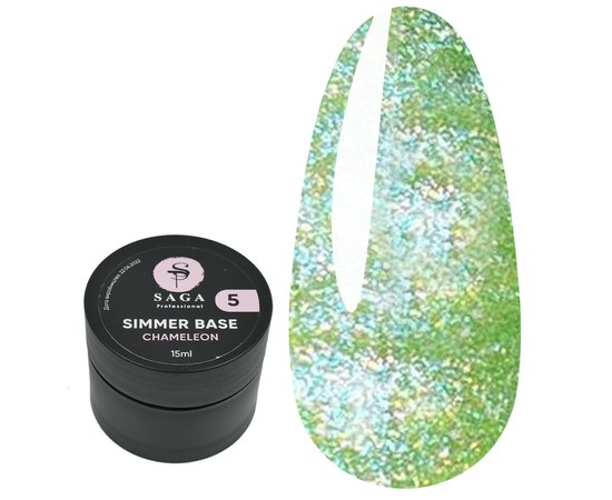 Изображение  База SAGA Shimmer Chameleon №05, 15 мл, Объем (мл, г): 15, Цвет №: 05