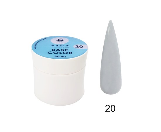 Зображення  База камуфлююча SAGA Color Base №20 небесно-блакитний, 30 мл, Об'єм (мл, г): 30, Цвет №: 20