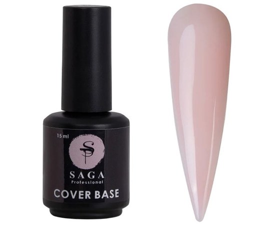 Изображение  Base for gel polish SAGA Cover Base Elastic No. 03 nude pink, 15 ml, Volume (ml, g): 15, Color No.: 3