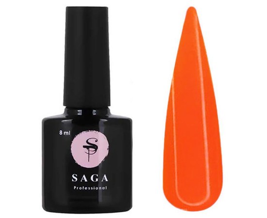 Изображение  База камуфлирующая SAGA Tropical Base №04 неоновый оранжевый, 8 мл, Объем (мл, г): 8, Цвет №: 04