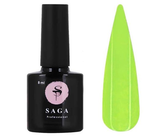 Изображение  Base camouflage SAGA Tropical Base №07 neon lime, 8 ml, Volume (ml, g): 8, Color No.: 7