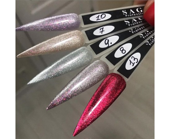 Изображение 3 Гель-лак SAGA Cat Shine №13 хрустальная кошка вишневый, 8 мл, Объем (мл, г): 8, Вариант: 13