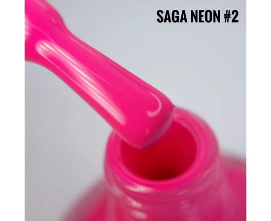 Изображение  Лак-краска для стемпинга SAGA Neon №02 розовый, 8 мл